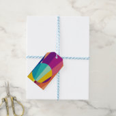 Bauhaus-patroon Cadeaulabel (Met Touw)