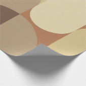 Bauhaus Pattern Brown Earth Tones uit 1970 Cadeaupapier (Hoek)