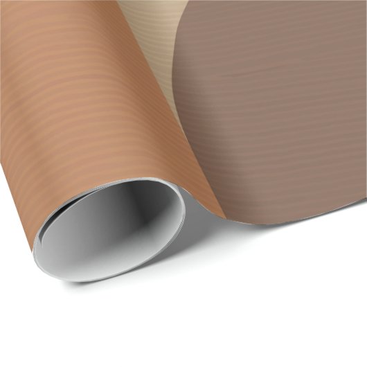 Bauhaus Pattern Brown Earth Tones uit 1970 Cadeaupapier (Rol Hoek)