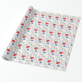 Bauhaus Pattern Cadeaupapier (Uitgerold)