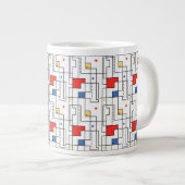 Bauhaus Pattern Grote Koffiekop (Voorkant rechts)