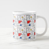 Bauhaus Pattern Grote Koffiekop (Rechts)