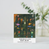 Bauhaus Paul Klee Fish Magic Tentoonstelling Briefkaart (Staand voorkant)