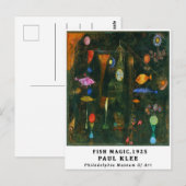 Bauhaus Paul Klee Fish Magic Tentoonstelling Briefkaart (Voorkant / Achterkant)