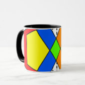 Bauhaus Pentagons Mok (Voorkant links)