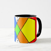 Bauhaus Pentagons Mok (Voorkant rechts)