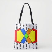 Bauhaus Pentagons Tote Bag (Voorkant)