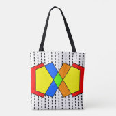 Bauhaus Pentagons Tote Bag (Achterkant)