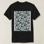 Bauhaus Plant Pattern Green T-shirt (Design voorkant)