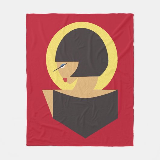 Bauhaus-portret Fleece Deken (Voorkant)