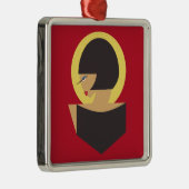 Bauhaus-portret Metalen Ornament (Rechts)