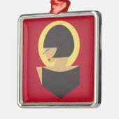Bauhaus-portret Metalen Ornament (Links)