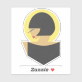 Bauhaus-portret Sticker (Vel)