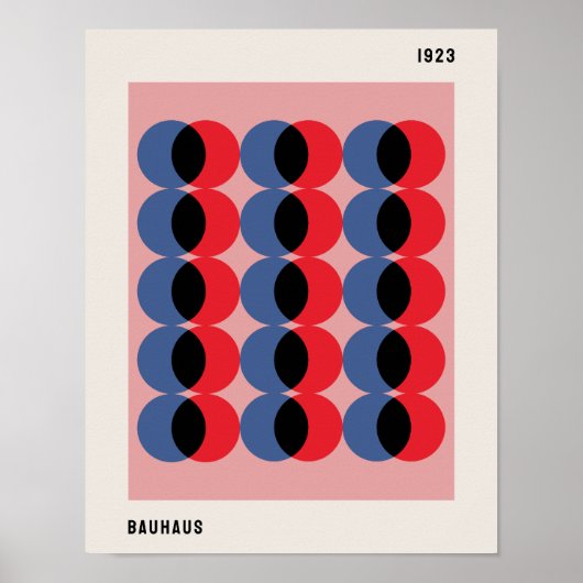 Bauhaus Poster, Bauhaus Circles B34 Poster (Voorkant)