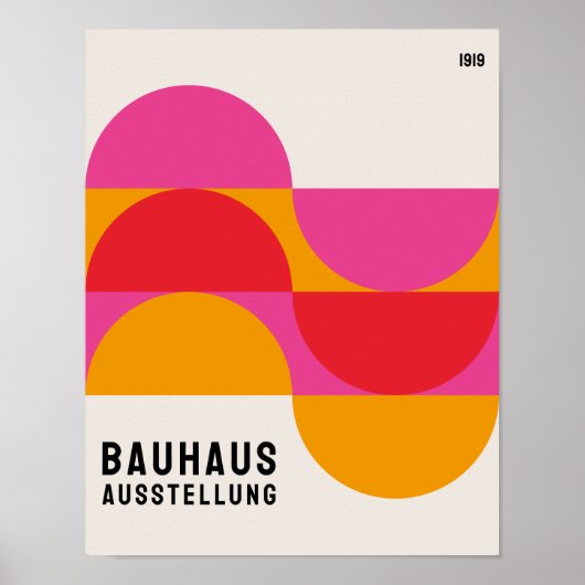 Bauhaus Poster, Bauhaus expositie 1919 B18 Poster (Voorkant)