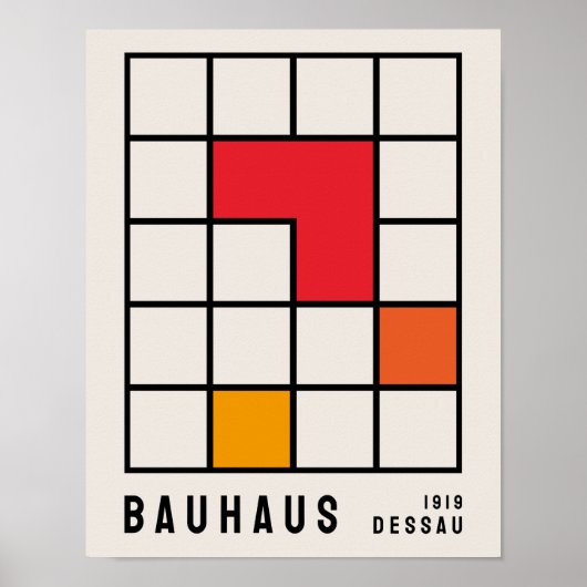 Bauhaus Poster, Bauhaus Tentoonstelling Print B16 (Voorkant)