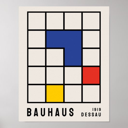 Bauhaus Poster, Bauhaus Tentoonstelling Print B17 (Voorkant)