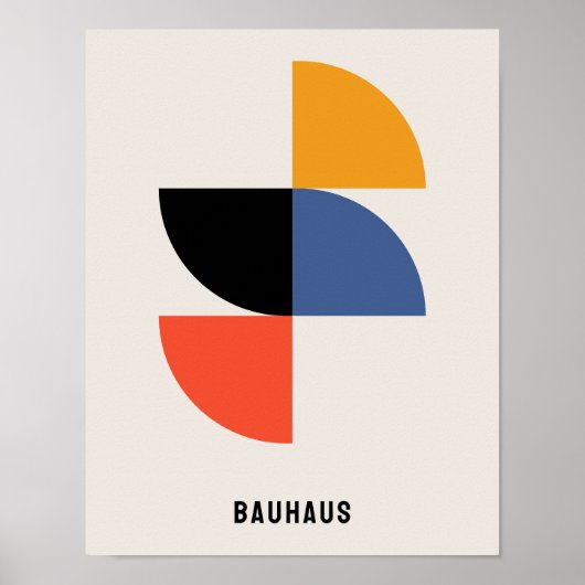 Bauhaus Poster, Bauhaus Vormen Poster B27 (Voorkant)
