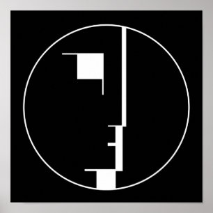 Bauhaus Poster, embleem gezicht Poster