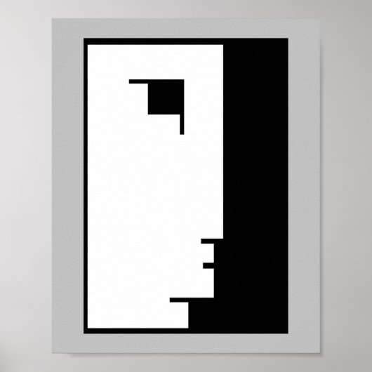 Bauhaus Poster, embleem gezicht Poster (Voorkant)