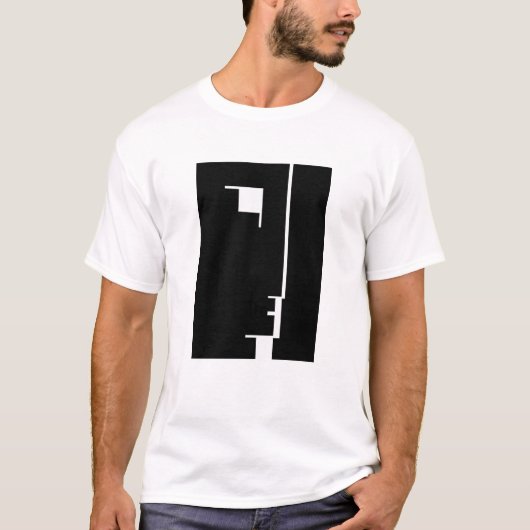 Bauhaus Poster, embleem gezicht T-shirt (Voorkant)