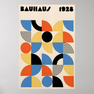 Bauhaus-poster Geometrische mid-century moderne ku Poster