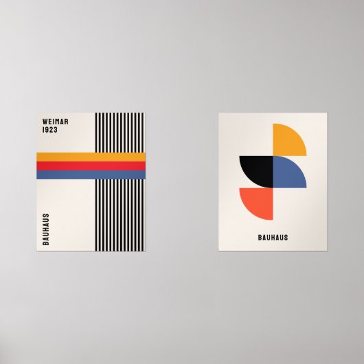 Bauhaus Poster Tentoonstelling Poster Set (Voorkant)
