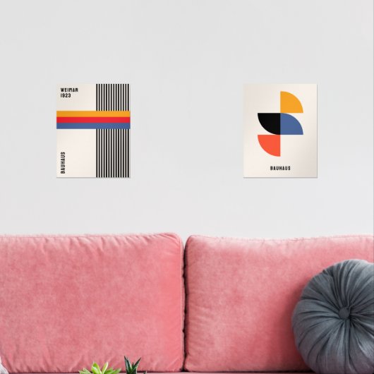 Bauhaus Poster Tentoonstelling Poster Set (Woonkamer)