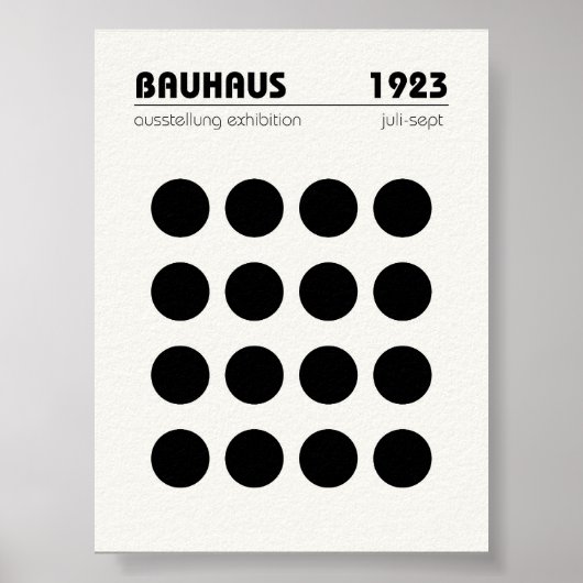 Bauhaus Poster Wall Art (Voorkant)