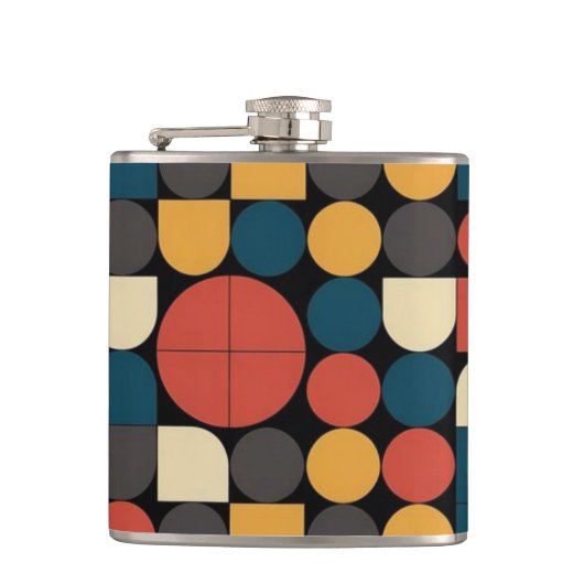 Bauhaus Pure Geometrie Harmonie Heupfles (Voorkant)