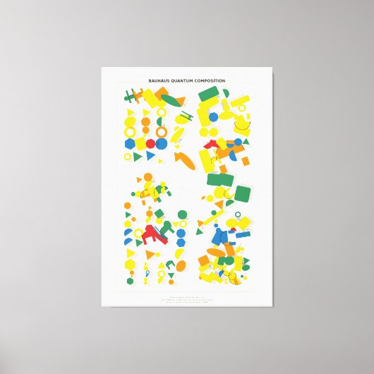 Bauhaus Quantum Compositie  Canvas Afdruk (Voorkant)
