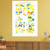 Bauhaus Quantum Compositie  Canvas Afdruk (Insitu (Woonkamer))