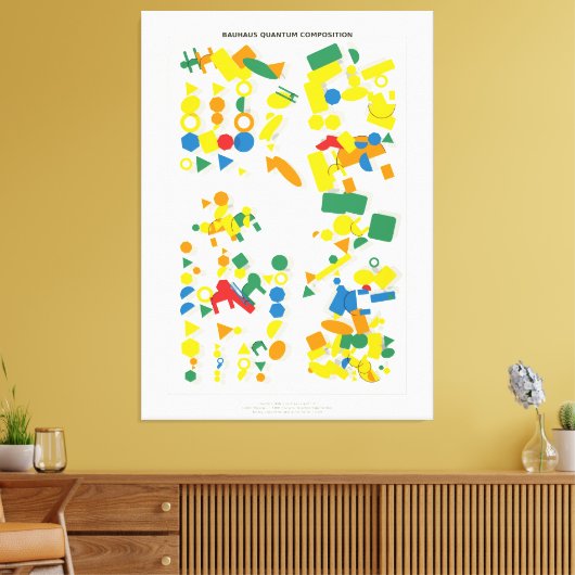 Bauhaus Quantum Composition  Canvas Afdruk (Insitu (Woonkamer))