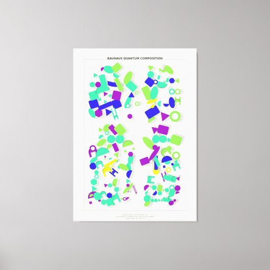 Bauhaus Quantum Composition Canvas Afdruk (Voorkant)