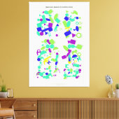 Bauhaus Quantum Composition Canvas Afdruk (Insitu (Woonkamer))