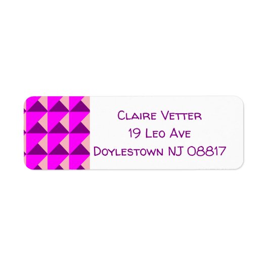 Bauhaus Quilt Etiket (Voorkant)