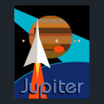 bauhaus raket space art deco midden eeuw poster<br><div class="desc">Bauhaus geïnspireerd origineel ontwerp</div>