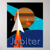 bauhaus raket space art deco midden eeuw poster (Voorkant)