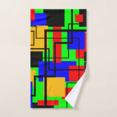 Bauhaus Rechthoeken en lijnen Bad Handdoek (Handdoek)