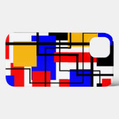 Bauhaus Rechthoeken en Lijnen - Wit Case-Mate iPhone Case (Achterkant (horizontaal))