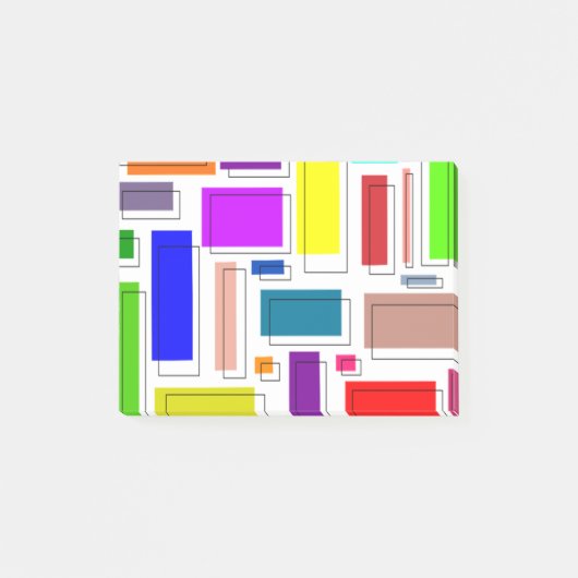 Bauhaus Rechthoeken  Post-it® Notes (Voorkant)