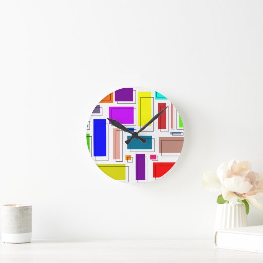 Bauhaus Retangles Ronde Klok (Huis)