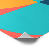 Bauhaus Retro: 70s geometrische musical Poster (Hoek)