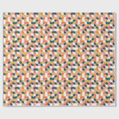 Bauhaus Retro Geometric Pattern Cadeaupapier (Vlak)