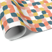 Bauhaus Retro Geometric Pattern Cadeaupapier (Rol Hoek)