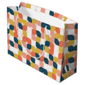 Bauhaus Retro Geometric Pattern Groot Cadeauzakje (Achterkant Gekanteld)