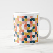 Bauhaus Retro Geometric Pattern Grote Koffiekop (Rechts)