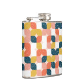 Bauhaus Retro Geometric Pattern Heupfles (Rechts)