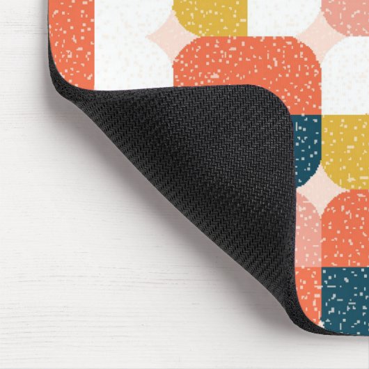 Bauhaus Retro Geometric Pattern Muismat (Hoek)