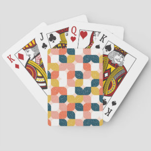 Bauhaus Retro Geometric Pattern Pokerkaarten